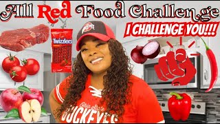 All Red Food Challenge | I Challenge You