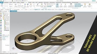 NX 12 Tutorial #21 | 3D Model Basic Beginer