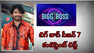 బిగ్ బాస్ సీజన్ 7 కంటెస్టెంట్ లిస్ట్ | Bigg Boss Season 7 Continent List @kartikeya1809