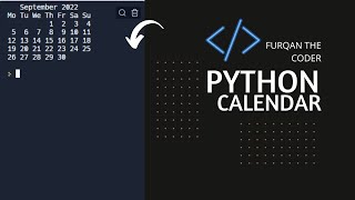 How to Make A Calendar In Python | Only In 4 Lines Of Codes