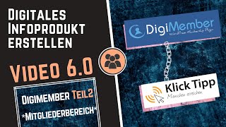 Digitales Infoprodukt erstellen 6.0 | Digimember Teil 2 Der Mitgliederbereich