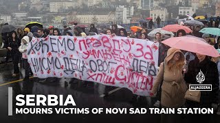 Serbia mourns victims of Novi Sad train station roof collapse, protesters demand accountability