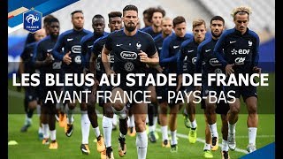 Equipe de France: entraînement veille de match au Stade de France