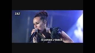 KARAOKE  ZAZ - Si jamais j'oublie (avec ou sans choeurs)  (Nouvelle version) Armando