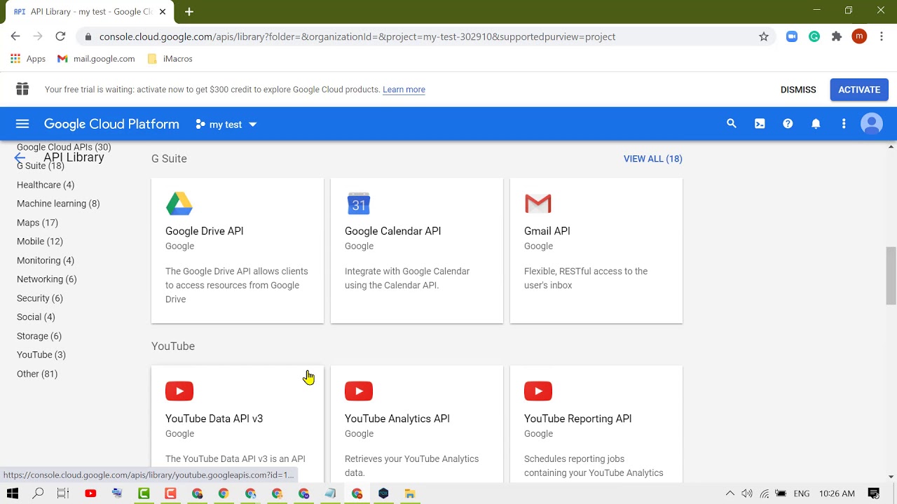 How To Get A Youtube Api Key In 2021 Youtube How To Get A Youtube Api Key In 2021 Youtube