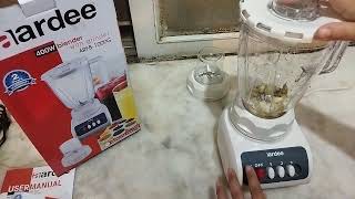 how to use new machine|| review about aardee blander 2in 1 machine