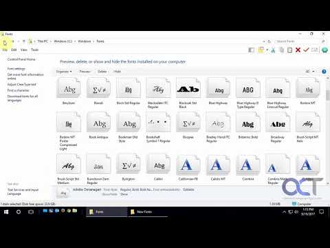 Installing Fonts In Windows Online Computer Tips