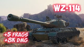 WZ-114 - 5 Frags 8K Damage - Chinese predator! - World Of Tanks