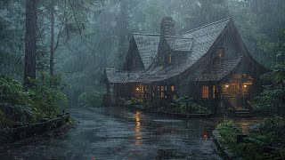 Beat Insomnia and Relax with Heavy Rain in the Forest | Natural Sounds for Deep Sleep, Stress Relief