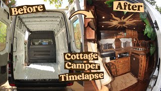 DIY Pallet Wood Cottage Van Conversion Timelapse | 7 Month Build!