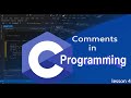 C programming tutorial for absolute beginners lesson 4 - Comments in C programming