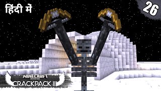 #26 Crackpack III - Killed Moon Boss \u0026 Exploring Moon | Minecraft Crackpack 3 Java | in Hindi