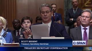 Treasury Secretary Nominee Scott Bessent Opening Statement