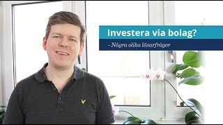 Investera via bolag eller inte? RikaTillsammans- eller Nybörjar-portföljen?