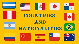 LOS PAÍSES Y NACIONALIDADES EN INGLES | PARTE I (Pronunciación y Escritura)