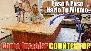 Como Instalar Un Countertop De Madera Butcher Block Fácil Tu Mismo Pasó A Paso Con Frank El Handyman