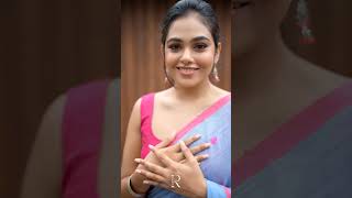 Rebecca Santhosh hot navel saree