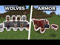 HOW TO GET ALL NEW WOLVES AND WOLF ARMOR in Minecraft