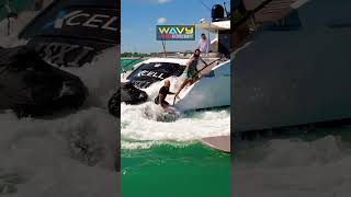 Yacht Loses Cushions and Man is Submerged at Haulover Inlet! | Wavy Boats