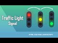 Traffic Light Signal using Html CSS, and JavaScript | Traffic light using JavaScript