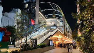 Shibuya Miyashita Park - Night Walk - [4K 60FPS]