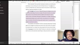 Reader Response Essay Example ENGL 1301