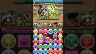 【パズドラ】第34回チャレンジダンジョン Lv10 覚醒クシナダヒメ PT ソロクリア！！