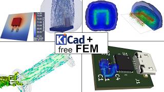 Microstrip electric field simulation in 3D with Elmerfem