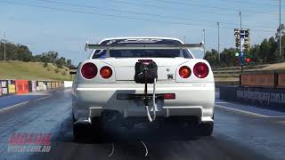 World's Quickest R34 GT-R Street Car ? WARGTR goes 8.5@162.5mph