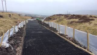 Sustainable cycle route under construction in Blaenavon