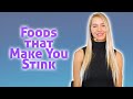 5 Foods That Cause Body Odor! Nutrition Tips to Reduce BO, Which Foods Make You Stink?!