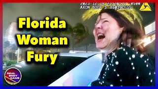 Entitled Drunk Florida Woman Goes Wild: Screams \u0026 Fights Cops in Restaurant!