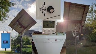 Autarkie erhöhen PV Solar Strom mit Geschirrspüler verbrauchen. Stromzähler bleibt per Dimmer stehen