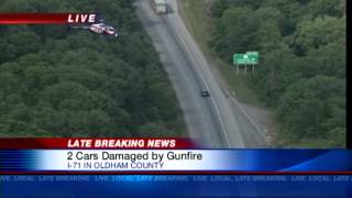 Oldham County police investigate after cars shot on I-71