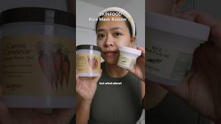 SKINFOOD Rice mask review #skincareshorts #koreanskincare #skincarereview #skintips