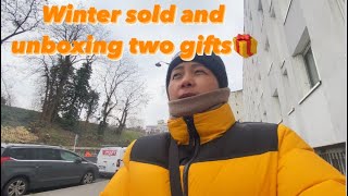 Winter sold and unboxing two gifts #tibetanvlogger #paris