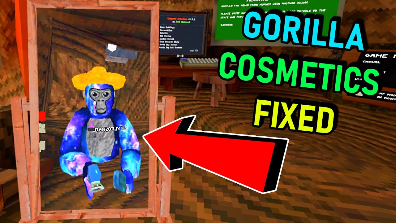 GORILLA COSMETICS MOD UPDATED In Gorilla Tag VR!!! - YouTube