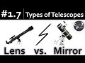 Astro Tutorial #1.7: Types of Telescopes - V2.0 enhanced audio quality