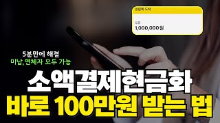 소액결제현금 당일승인 긴급 비상금 100만원 즉시 최저수수료 해결 최신 방법!