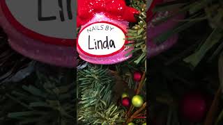 Personalized Pink Nail Polish Christmas Ornament