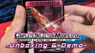 Unboxing & Demo: CSM Rider Card Set Decade