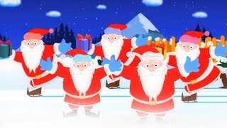Five Fat Santa's | Christmas Songs For Kids | Jingle Bells Song For Children
