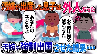 【2ch修羅場】汚嫁が出産した息子は外人だった！？→汚嫁を強制出国させた結果・・・【総集編】【作業用・睡眠用】