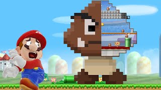 Mario vs The Giant Goomba Maze in New Super Mario Bros. Wii