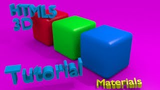 HTML5 3D Basic Mesh Material with Threejs Linux Tutorial