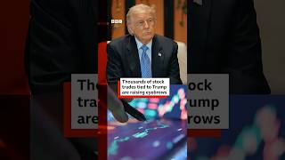 Recent filings show thousands of stock market trades made on behalf of President Trump. #BBCNews