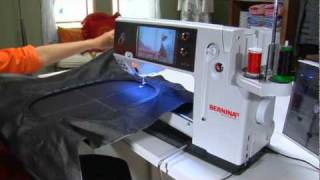 18/21 BERNINA 830 sewing machine video instructions: Jumbo Hoop -- USB stick