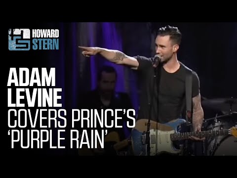 Adam Levine performs "Purple Rain" at Howard Stern's birthday party on SiriusXM