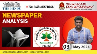 The Hindu Newspaper Analysis | 3rd May 2024 | UPSC Current Affairs Today | Shankar IAS Academy