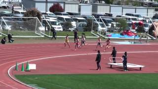 2016 茨城県高校総体陸上 県南地区女子200m 予選6組